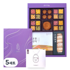 온미당 기름0% 구운유과 명절 한과 선물세트 (쇼핑백 포장), 5세트, 290g