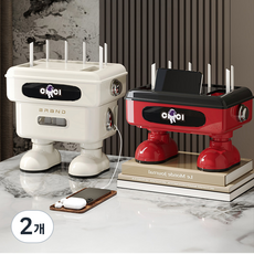 KDNC 공유기 셋톱박스 멀티 정리함, 크림, 2개