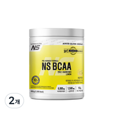 NS BCAA 레몬맛 아미노산 보충제, 2개, 400g