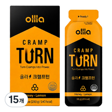 올라 크램프턴 근육 경련 예방 철인 3종 마라톤 자전거 러닝 그란폰도 스포츠 파워젤 에너지젤, 38g, 15개