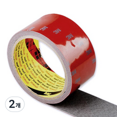 3M 자동차용 폼 양면테이프 회색 45mm 1.5미터, 2개