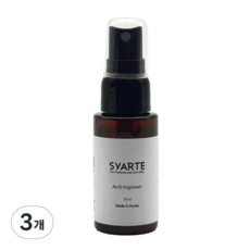 시아르떼 안티인그로운헤어 스프레이 브라질리언왁싱 후 관리제품, 3개, 30ml