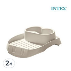 INTEX 인텍스 퓨어스파 악세사리 컵홀더 트레이 28500, 2개, 아이보리