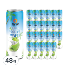 파니 코코넛워터 100프로 무설탕, 48개, 330ml