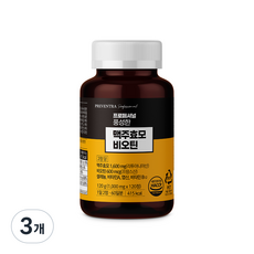 프리벤트라 프로페셔널 풍성한 맥주효모 비오틴 2개월분 / 무첨가물 셀레늄 비타민A 엽산 비타민B12 L-시스틴, 3개, 120정