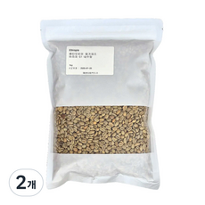신선한 스페셜 에티오피아 아리차 G1 커피 생두, 500g, 2개