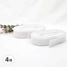 드림토리 허리고무밴드 25mm 4.5M(5마), 4개, 흰색