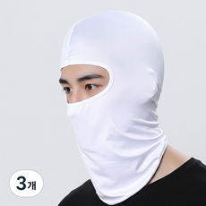 야외 활동과 오토바이 라이딩 전용 풀페이스 쿨링 후드 마스크, 3개