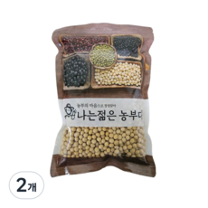 25년산 국산 백태 메주콩 두유콩, 1kg, 2개