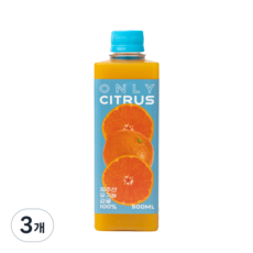 귤메달 제주 유기농 감귤주스 / 100% NFC 착즙, 3개, 500ml