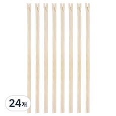 60cm 콘솔지퍼 23인치 콘실지퍼 숨은지퍼, 24개, 라이트베이지(031)