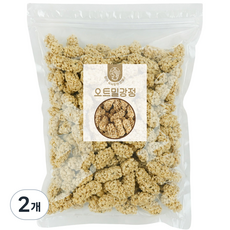 주5일 바삭바삭한 한입간식 귀리 오트밀강정, 2개, 200g