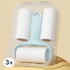 도리랩 휴대용 미니 돌돌이 강력점착 차량 의류 동물 먼지제거, 3개