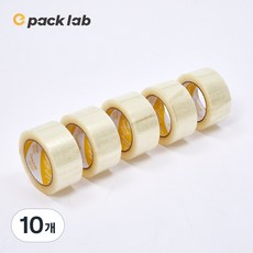 epacklab 투명 박스테이프 53MIC 48mm x 80m OPP 택배 포장테이프 이팩랩, 10개