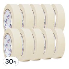 HSPW 마스킹테이프 아이보리 대용량 25mm 길이40M, 30개
