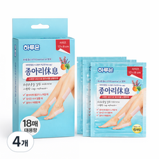 하루온 종아리 휴식 쿨링시트 패치, 18매입, 4개