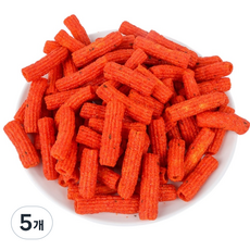 [떡볶이 소스 그대로] 20년전통 뻥튀기곡물나라 쌀떡볶이과자 매운맛 간편 간식, 5개, 170g