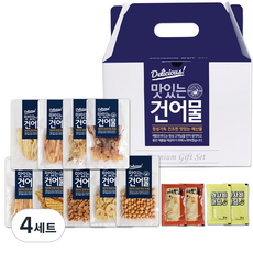 해맑은푸드 맛있는 건어물 9P+소스4P 캠핑&홈파티 모듬안주 플래터, 360g, 4세트
