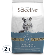 제이펫 슈프림 셀렉티브 친칠라 사료, 2개, 2kg