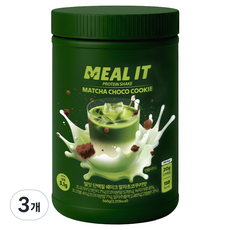 밀잇 식단관리 단백질 쉐이크 말차초코쿠키맛, 3개, 560g