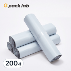 epacklab LDPE 0.07T 프리미엄 두꺼운 택배봉투 화이트 방수 포장봉투 강력접착 대형 택배용, 200개