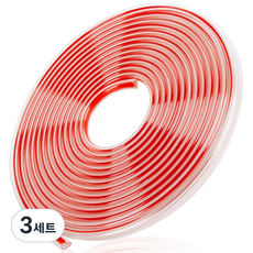 어썸마이카 밀착순정핏 자동차 문콕방지 도어가드 차량 몰딩, 3세트, 투명