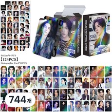 BTS 멤버별 스페셜 에디션 홀로그램 홀로그램 포카 124장 포토카드 60장 스티커 64장 도무송 다꾸 방탄소년단 선물용, 744개, SUGA(슈가)