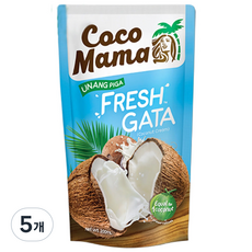 필리핀 코코마마 코코넛 크림 Cocomama fresh gata coconut cream 200ml, 5개