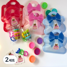 유치원 어린이집 생일 답례품 클레이세트 6개 + 스티커, 2세트, 단일