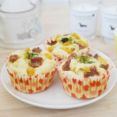 멍멍이매점 [멍멍이매점] 수제간식 오리고구마머핀, 100g, 오리고구마머핀 100g, 1개