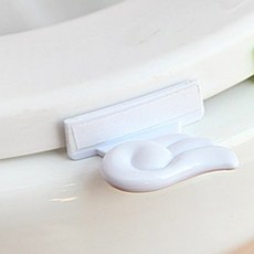 엘홈 위생 변기시트 변기커버 손잡이 날개 1+1, 날개_화이트+(랜덤)