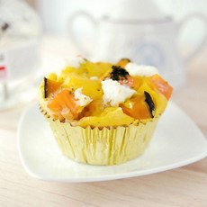 멍멍이매점 [멍멍이매점] 수제간식 연어치즈단호박머핀, 100g, 연어치즈단호박머핀 100g, 1개