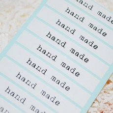 [오케이유원] 핸드메이드 스티커, 화이트, 96개