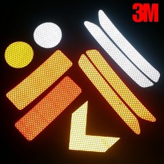 3M 초고휘도 반사테이프 형광광각 반사 리플렉터, 형광황색, 초고휘도 갈매기, 1개