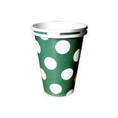 파티용품 파티 컵(종이), 컵(도트)그린