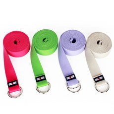 바디스톤 요가벨트 국산제품 요가스트랩 휘트니스 헬스 요가용품 홈트 홈트레이닝 요가운동 피트니스 필라테스, 그린, 1개