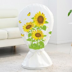 다샵 패브릭 지퍼식 선풍기 커버, 해바라기