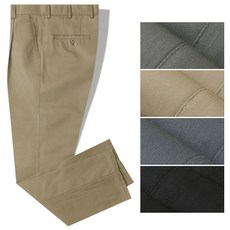 포커스코리안 남성 면바지 베이직 원턱면바지 빅사이즈바지 치노팬츠