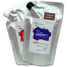 [본코스메틱] 갤런트 웰빙 저자극 오징어먹물 염색약 1세트, 자연갈색(Natural Brown), 1개