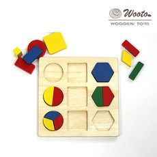 우토 모양맞추기, 혼합 색상, 21피스, 1개