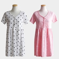 마더라이크 J.반팔땡자마원피스- 빅사이즈 임부복 원피스