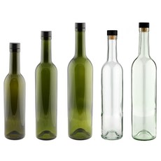 제이앤에스 보르도와인병, 보르도와인병(코르크.그린)-750ml, 1개