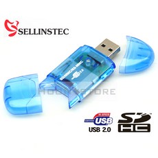 셀인스텍 SD리더기 SDHC 리더기 USB2.0 ( 256GB 지원 SDHC리더기 ), SD 리더기, 1개