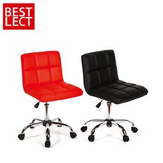 베스트렉 A100-3 바퀴의자 아일랜드 식탁의자 바텐의자, 블랙, 1개