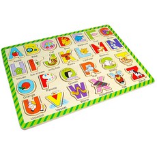 해피타운 15종 원목 꼭지퍼즐, 1개