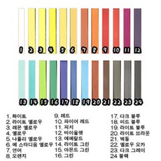 할로윈 소품/일본 대박상품 헤어 쵸크 [낱개판매], 18. 미드 블루, 1개, 1개