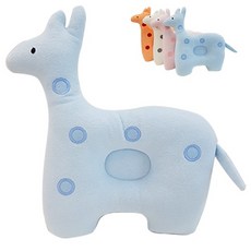 잉스 사슴 유아 짱구베개 유아베개, 블루