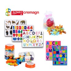 크레망 신나는 한글 숫자 자석 그림판, 05.3mm 칼라고무자석글자(한글), 1개