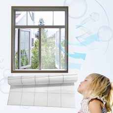 미세먼지 창문필터 5M 방충망 황사 테이프 필요없는 접착식 먼지필터 국내생산, 1개