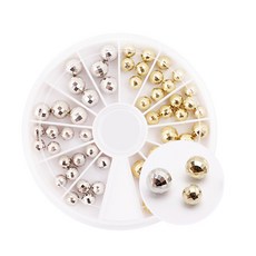 시크릿엠 트렌드 미러볼 세트(골드/실버) 네일 파츠, 1개